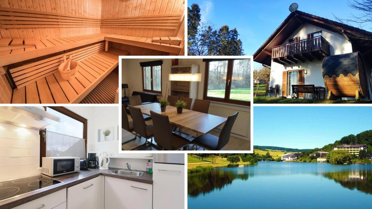 Seepark Kirchheim Ferienhaus Bei Zeta Mit Sauna Kültér fotó