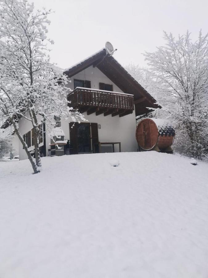 Seepark Kirchheim Ferienhaus Bei Zeta Mit Sauna Kültér fotó